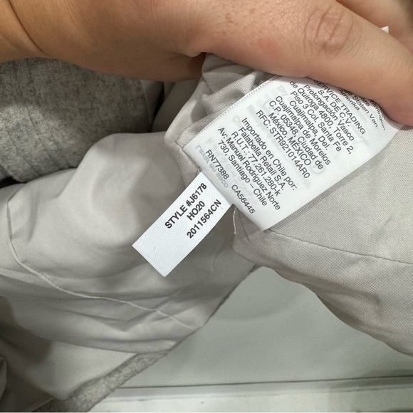 J. Crew Vail Parka Wool Blend Coat Light Grey Size 00 - Picture 9 of 11
